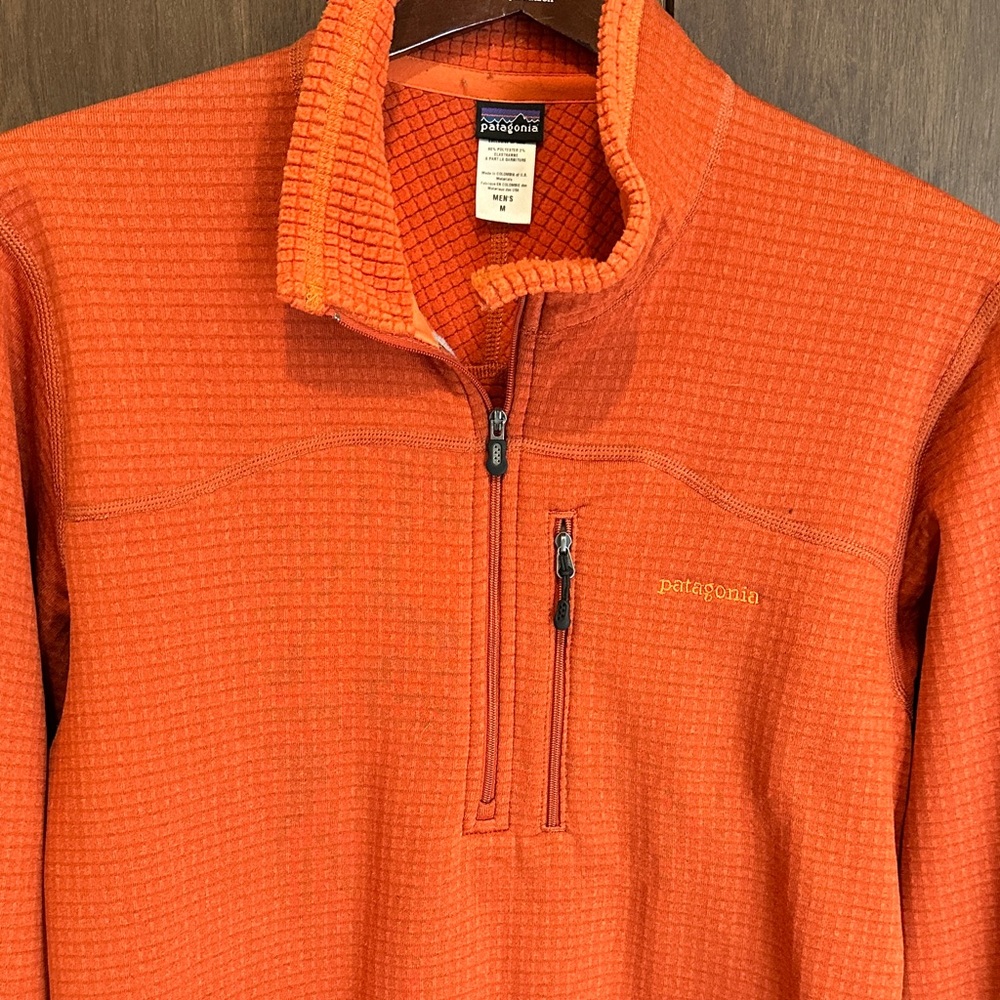 Patagonia Vibrant Orange Fleece Pullover